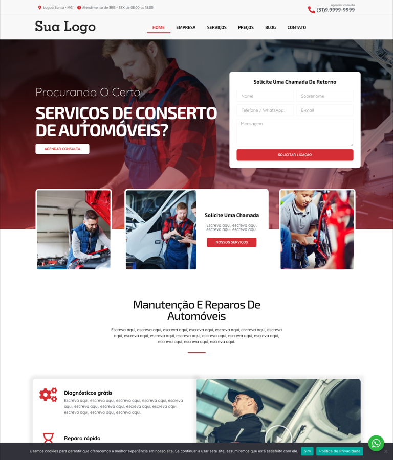 Modelo 025 - Oficina automotiva